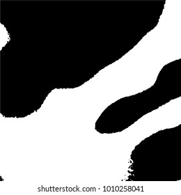 Ink Print Distress Background . Grunge Texture. Abstract Black and white illustration. Vector.