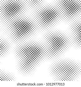 Ink Print Distress Background . Grunge Texture. Abstract Black and white illustration. Vector.