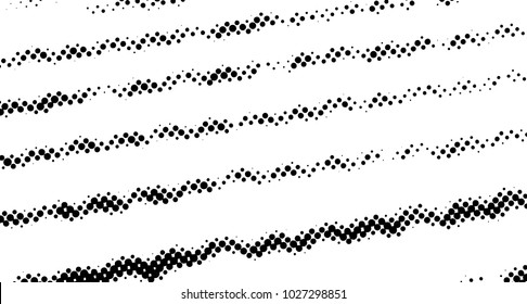 Ink Print Distress Background . Grunge Texture. Abstract Black and white illustration. Vector.halftone