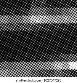 Ink Print Distress Background . Grunge Texture. Abstract Black and white illustration. Vector.