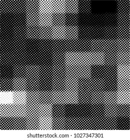 Ink Print Distress Background . Grunge Texture. Abstract Black and white illustration. Vector.