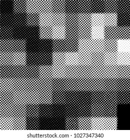Ink Print Distress Background . Grunge Texture. Abstract Black and white illustration. Vector.