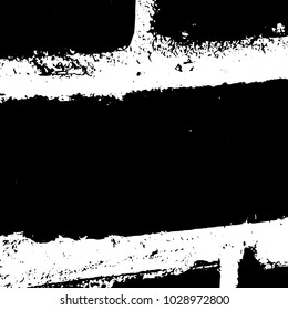 Ink Print Distress Background . Grunge Texture. Abstract Black and white illustration. Vector.