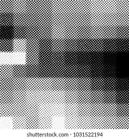 Ink Print Distress Background . Grunge Texture. Abstract Black and white illustration. Vector.halftone