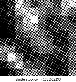 Ink Print Distress Background . Grunge Texture. Abstract Black and white illustration. Vector.halftone
