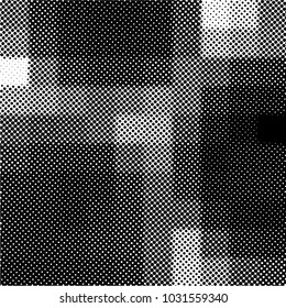 Ink Print Distress Background . Grunge Texture. Abstract Black and white illustration. Vector.halftone