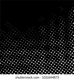 Ink Print Distress Background . Grunge Texture. Abstract Black and white illustration. Vector.halftone