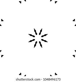 Ink Print Distress Background . Grunge Texture. Abstract Black and white illustration. Vector.