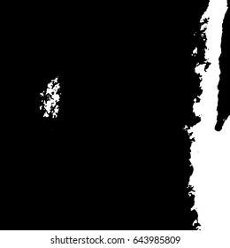 Ink Print Distress Background . Grunge Texture. Abstract Black and white illustration. Vector.