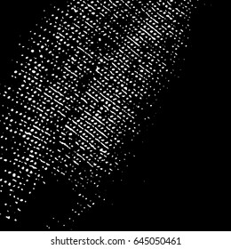 Ink Print Distress Background . Grunge Texture. Abstract Black and white vector illustration.