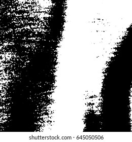 Ink Print Distress Background . Grunge Texture. Abstract Black and white vector illustration.