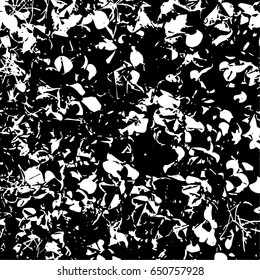 Ink Print Distress Background . Grunge Texture. Abstract Black and white illustration. Vector.