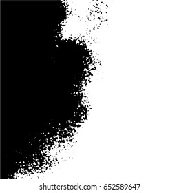 Ink Print Distress Background . Grunge Texture. Abstract Black and white illustration. Vector.