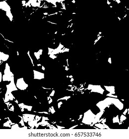 Ink Print Distress Background . Grunge Texture. Abstract Black and white illustration. Vector.