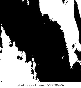 Ink Print Distress Background . Grunge Texture. Abstract Black and white illustration. Vector.