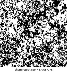 Ink Print Distress Background . Grunge Texture. Abstract Black and white illustration. Vector.