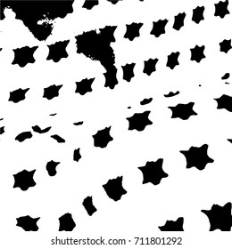 Ink Print Distress Background . Grunge Texture. Abstract Black and white illustration. Vector.