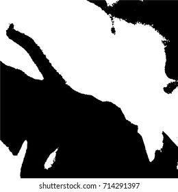 Ink Print Distress Background . Grunge Texture. Abstract Black and white illustration. Vector.