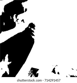 Ink Print Distress Background . Grunge Texture. Abstract Black and white illustration. Vector.