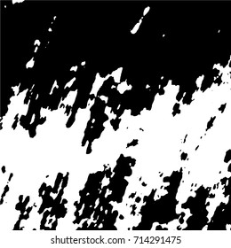 Ink Print Distress Background . Grunge Texture. Abstract Black and white illustration. Vector.