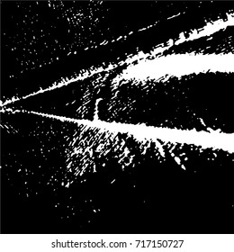 Ink Print Distress Background . Grunge Texture. Abstract Black and white illustration. Vector.