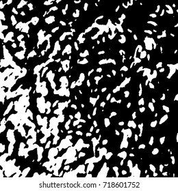 Ink Print Distress Background . Grunge Texture. Abstract Black and white illustration. Vector.