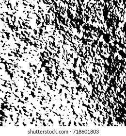 Ink Print Distress Background . Grunge Texture. Abstract Black and white illustration. Vector.
