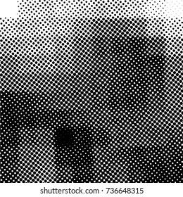 Ink Print Distress Background . Grunge Texture. Abstract Black and white illustration. Vector.