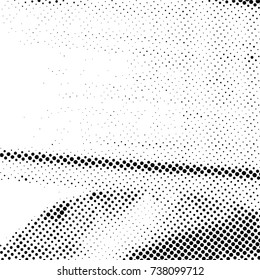 Ink Print Distress Background . Grunge Texture. Abstract Black and white illustration. Vector.