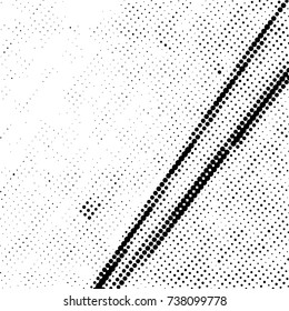 Ink Print Distress Background . Grunge Texture. Abstract Black and white illustration. Vector.
