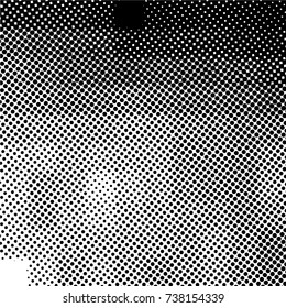 Ink Print Distress Background . Grunge Texture. Abstract Black and white illustration. Vector.