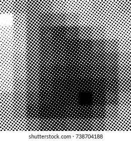 Ink Print Distress Background . Grunge Texture. Abstract Black and white illustration. Vector.