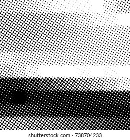 Ink Print Distress Background . Grunge Texture. Abstract Black and white illustration. Vector.