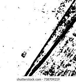 Ink Print Distress Background . Grunge Texture. Abstract Black and white illustration. Vector.