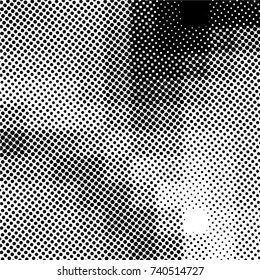 Ink Print Distress Background . Grunge Texture. Abstract Black and white illustration. Vector.