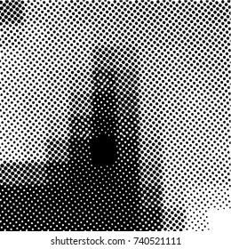Ink Print Distress Background . Grunge Texture. Abstract Black and white illustration. Vector.
