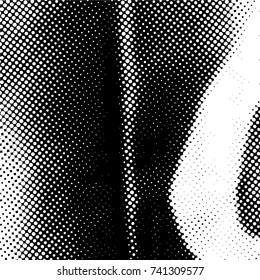 Ink Print Distress Background . Grunge Texture. Abstract Black and white illustration. Vector.