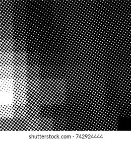 Ink Print Distress Background . Grunge Texture. Abstract Black and white illustration. Vector.