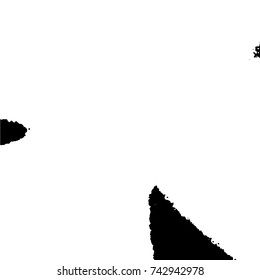 Ink Print Distress Background . Grunge Texture. Abstract Black and white illustration. Vector.