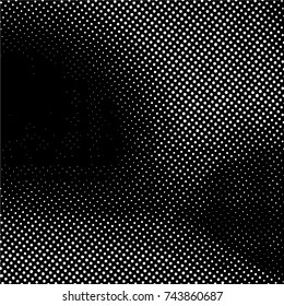 Ink Print Distress Background . Grunge Texture. Abstract Black and white illustration. Vector.