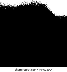 Ink Print Distress Background . Grunge Texture. Abstract Black and white illustration. Vector.
