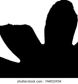 Ink Print Distress Background . Grunge Texture. Abstract Black and white illustration. Vector.