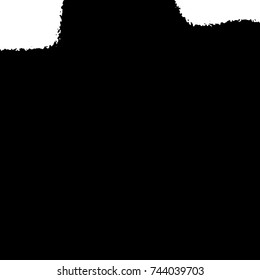 Ink Print Distress Background . Grunge Texture. Abstract Black and white illustration. Vector.