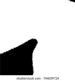 Ink Print Distress Background . Grunge Texture. Abstract Black and white illustration. Vector.