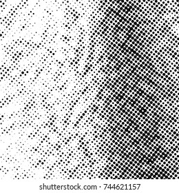 Ink Print Distress Background . Grunge Texture. Abstract Black and white illustration. Vector.