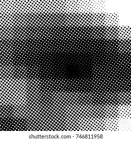 Ink Print Distress Background . Grunge Texture. Abstract Black and white illustration. Vector.