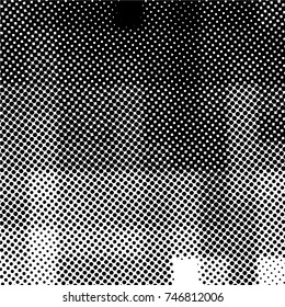Ink Print Distress Background . Grunge Texture. Abstract Black and white illustration. Vector.