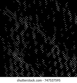 Ink Print Distress Background . Grunge Texture. Abstract Black and white illustration. Vector.