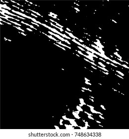 Ink Print Distress Background . Grunge Texture. Abstract Black and white illustration. Vector.