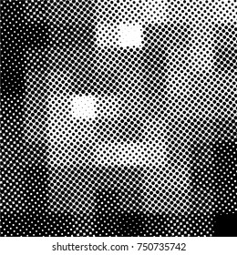 Ink Print Distress Background . Grunge Texture. Abstract Black and white illustration. Vector.